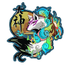 japanese wolf art