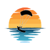 Kitesurfing Sunset