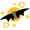 bat in the moonlight