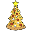 Pizza Christmas Tree Noël Hiver