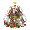 Christmas tree cats Christmas