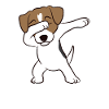 Dabbing Jack Russell Terrier Dabbing Jack Russell