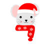 Christmas mouse at Christmas
