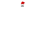 Xmas, mustache, christmas hat