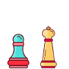 Funny chess pieces
