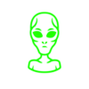 Neon alien