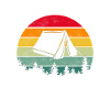 Camping tents retro