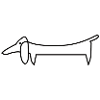 The Dachshund One Line