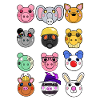 Pig and Friends Faces