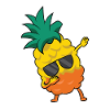 Pineapple Fruit Dabbing Pineapple
