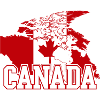 Canada Maple Flag Globe Tee