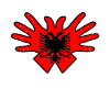 Albania Eagle Shqiperia per albanese Kuq E zi
