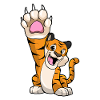Tiger funny high five