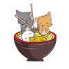 Ramen Cats Anime Apparel