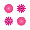 Bib Flower Pack Pink