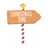 Christmas Time - Wegschild