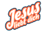 Jesus liebt dich retro Geschenk
