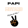 papi motard t-shirt idée cadeau