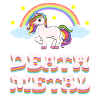 Sjov death metal enhjørning regnbue t-shirt