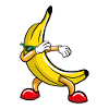 Tupfer Banane