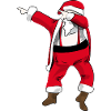 Xmas dabbing Santa