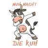 Lustige Dabbing Kuh Muh macht die Kuh Design