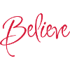 Great lettering Believe