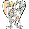 Looney Tunes Bugs Bunny and Lola Heart