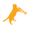 Trumpet musical instrument cat