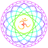 Sacred geometry with Om symbol