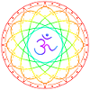 Sacred geometry with Om symbol