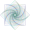 Sacred geometry spiral