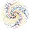 Sacred geometry spiral