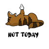 Katze Mittelfinger heute nicht