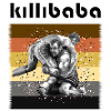 Festhalten an Bärenfahnen-Wrestlern