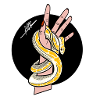 Snake and hand