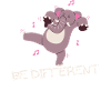 Soyez différent cadeau drôle d'éléphant