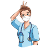 Funny nurse with humor