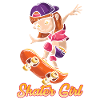 Skater Fille Skateboard Skateboarder
