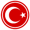 Turkey flag round