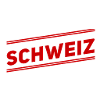 Schweiz Schriftzug Rot