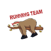 Funny Sloth Running Team Design