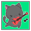 Guitarist cat