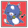 Cat with maracas