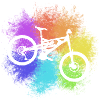 Buntes Mountainbike