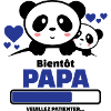 bientôt papa veuillez patienter ( panda )