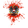 Drapeau autrichien avec aigle