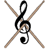 Drumsticks clef
