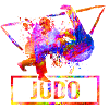 Judo fighters martial arts