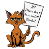 Katze Katzenliebhaber Sarkasmus Antifaschist